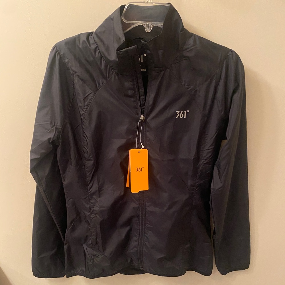 361° Black Rain windbreaker/ Rain Coat - Small